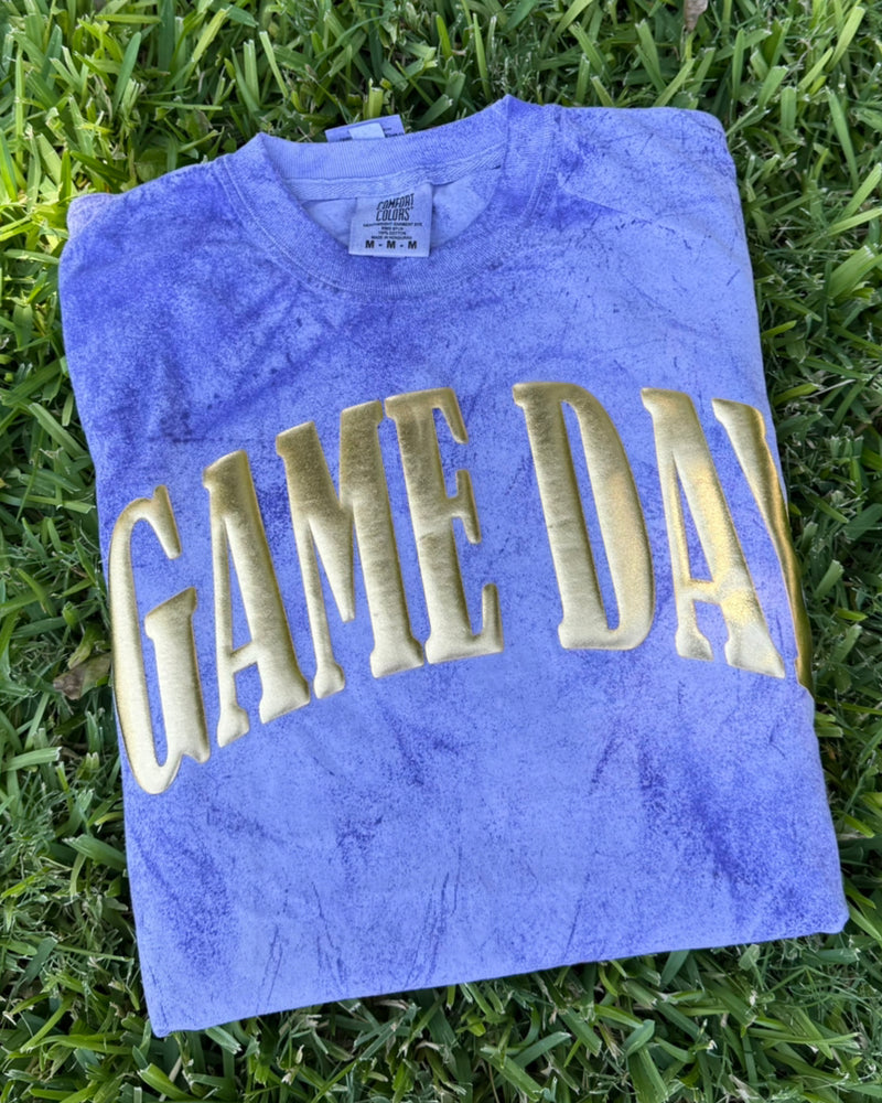 GAME DAY Metallic Marble Tee