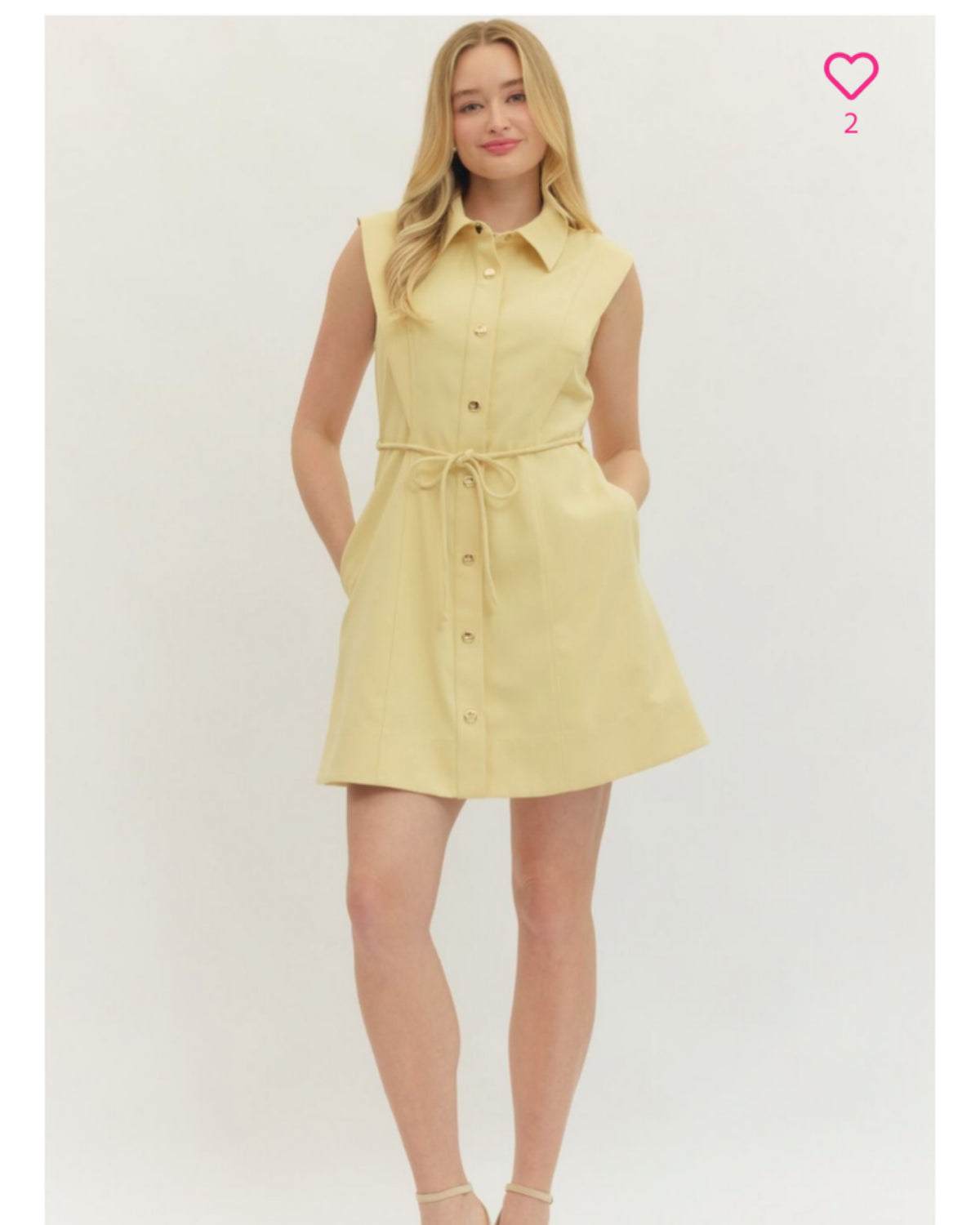 Feminine Fresh Dress in Lemon
