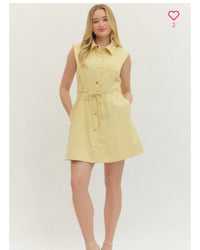Feminine Fresh Dress in Lemon