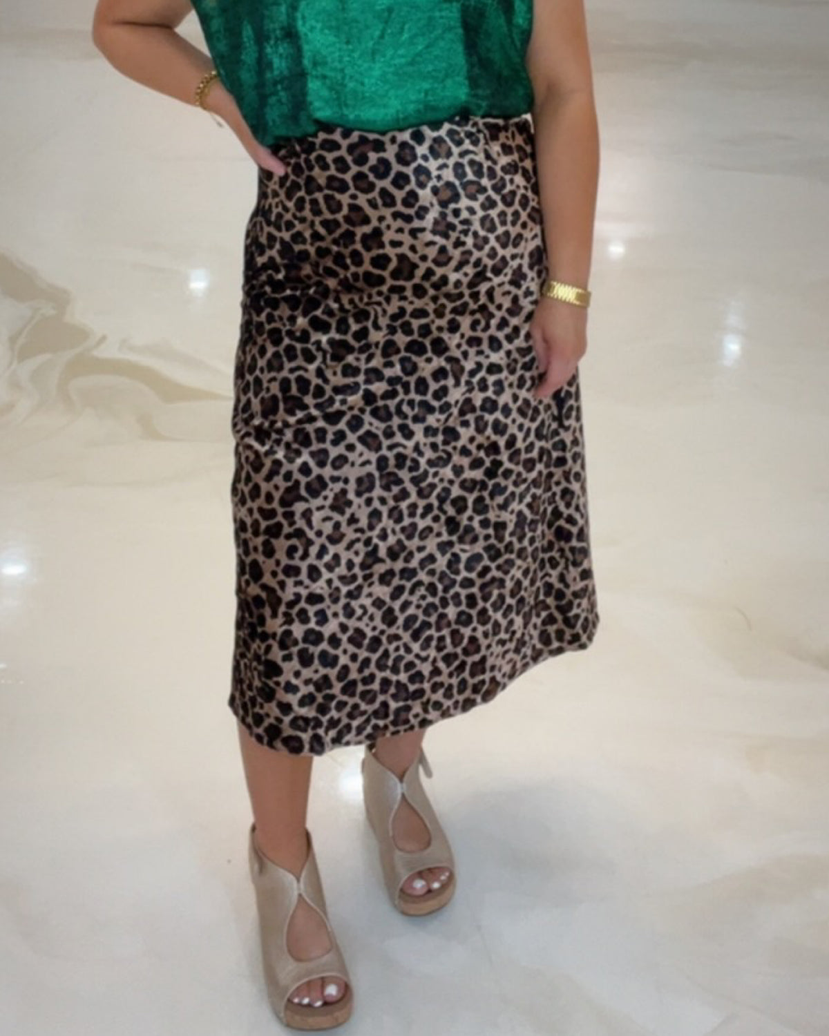 Untamable Velvet Leopard Skirt