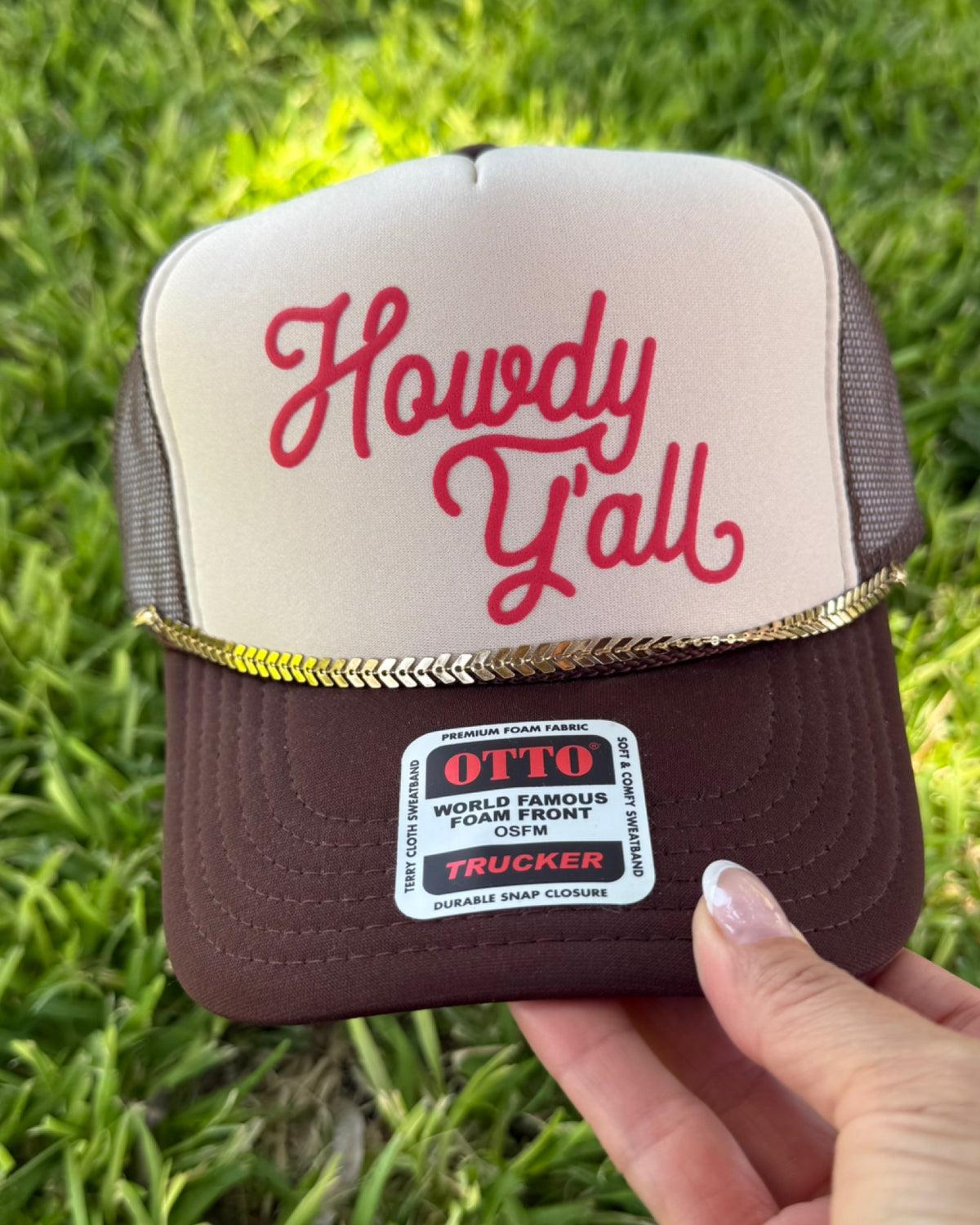 Howdy y’all hat with Chain