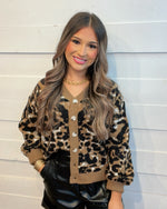 Office Promotion Leopard Sweater Cardigan
