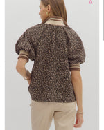 Spotted at Brunch in Mocha Leopard Top