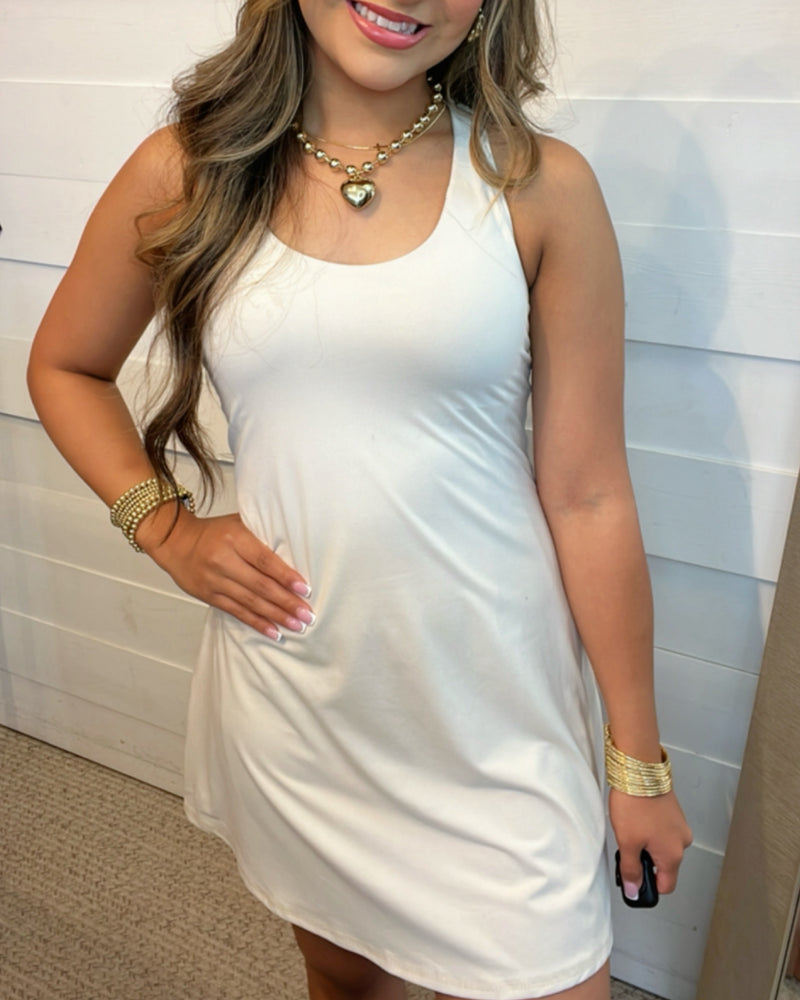 Casually Yours Athletic Romper Dress