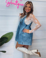 Country Concert Denim Romper