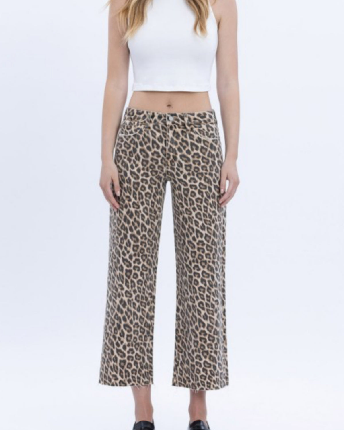 Olivia Leopard Denim Jeans