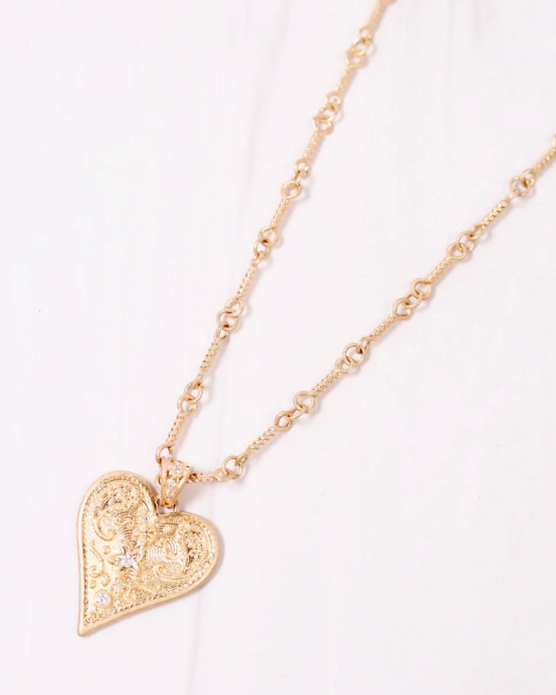 Kelly Heart Necklace