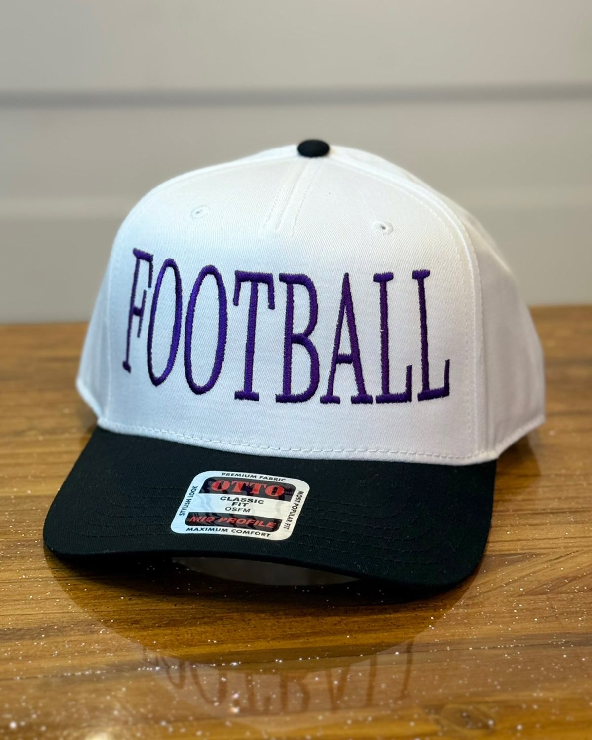 FOOTBALL Trucker Hat Blk/White