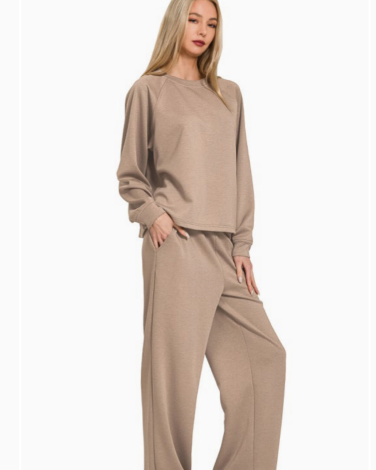 Molly's Skuba Crewneck Pant & Top Set in COCO