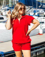 Tea Party Short Set in RED