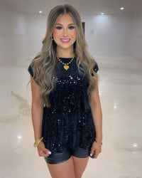 Elevate your Night in Sequins Top