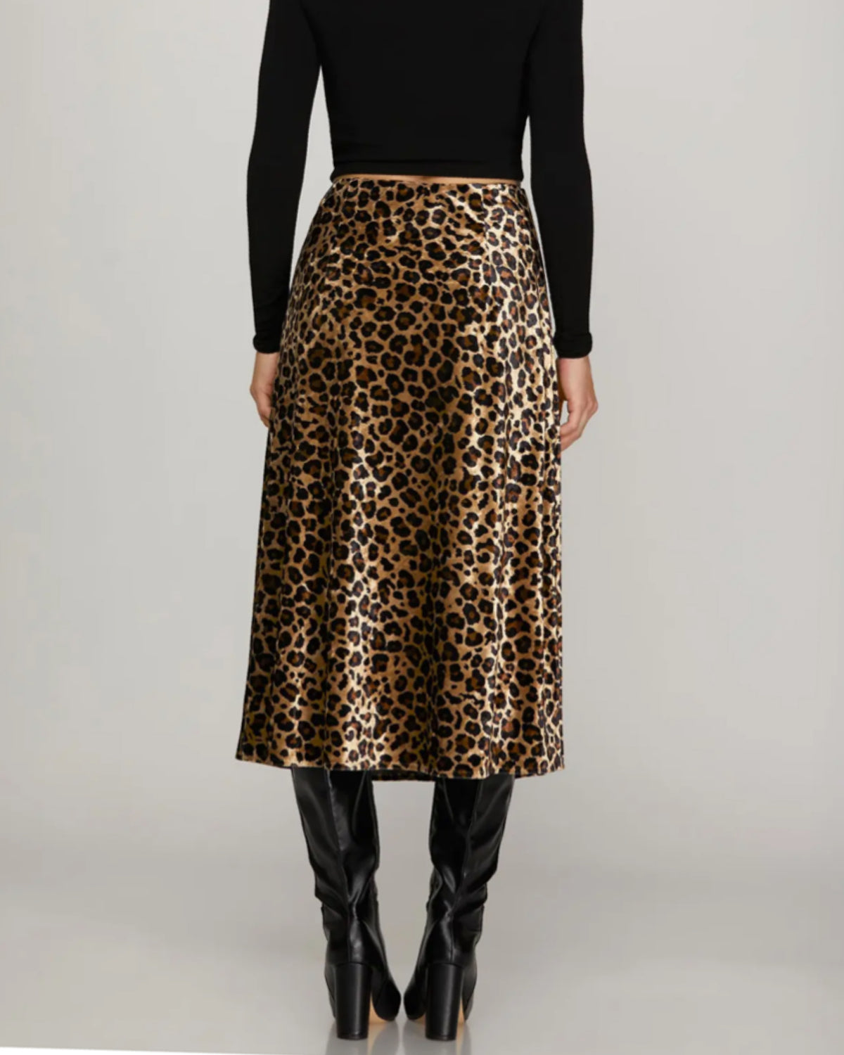 Untamable Velvet Leopard Skirt