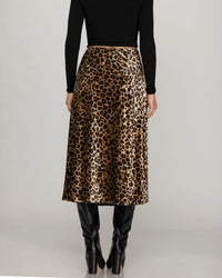 Untamable Velvet Leopard Skirt