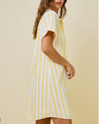 Shirt Dress/ Lemon