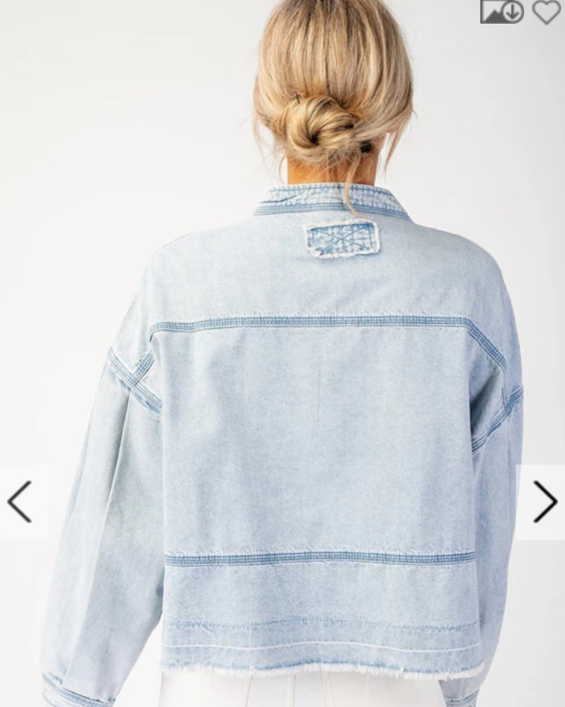 Austin Neon Lights Denim Top