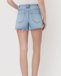 Righteous Super High Rise Distressed A Line Short