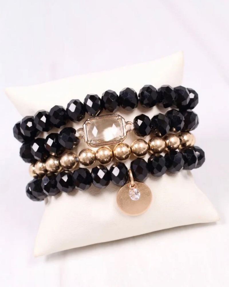 Grantham Bracelet Set in Black