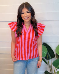 Rosè Rush Stripped Top