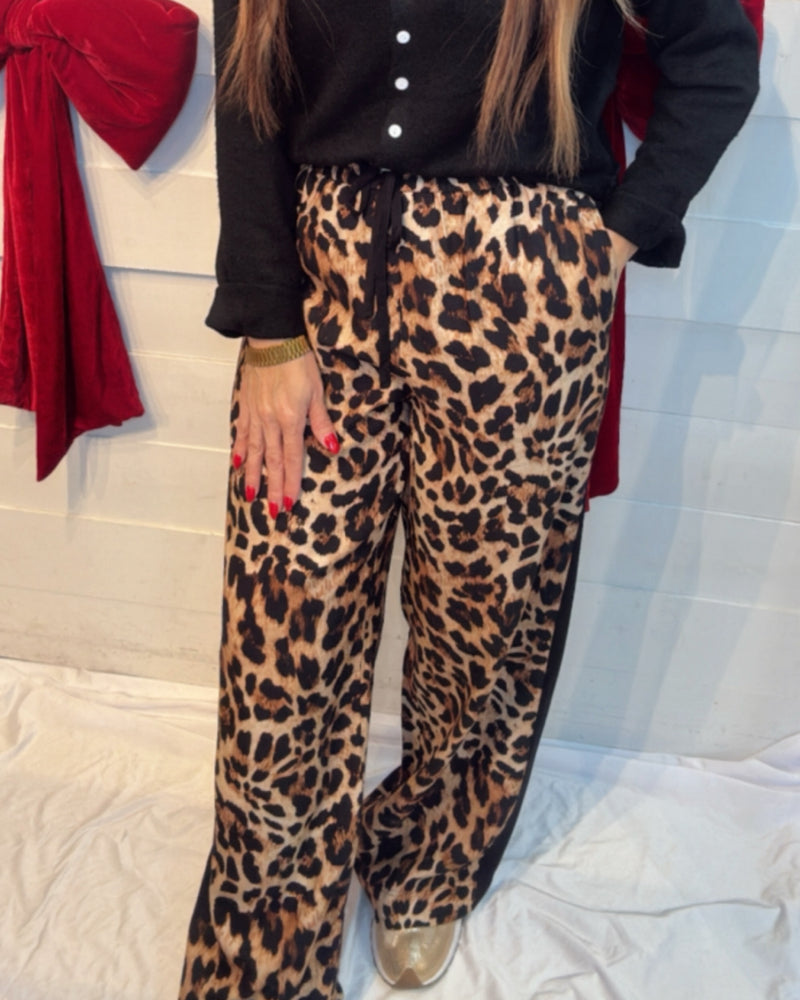 Quick Run Leopard Track Pants