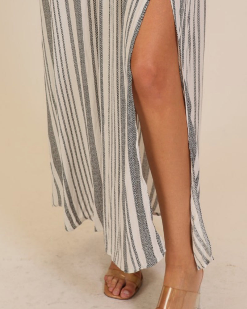 Vacay maxi Striped Dress