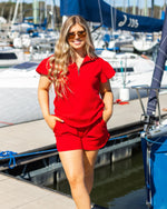 Tea Party Short Set in RED