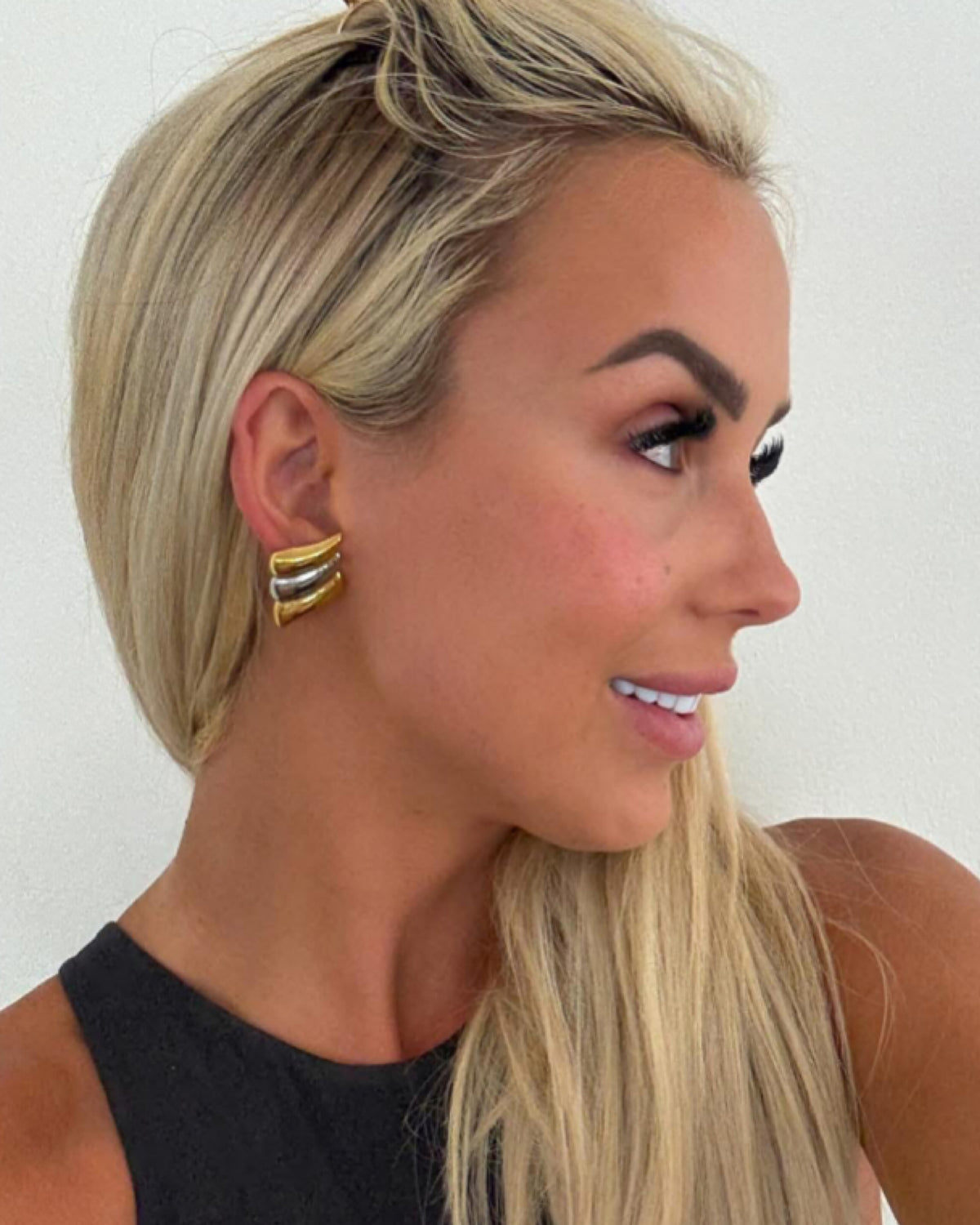 Two Toned Sarah Earrings