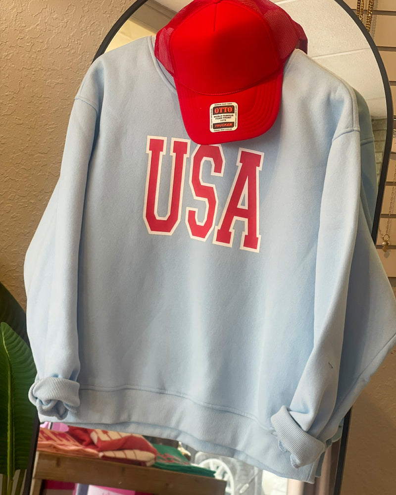 USA sky blue Sweatshirt