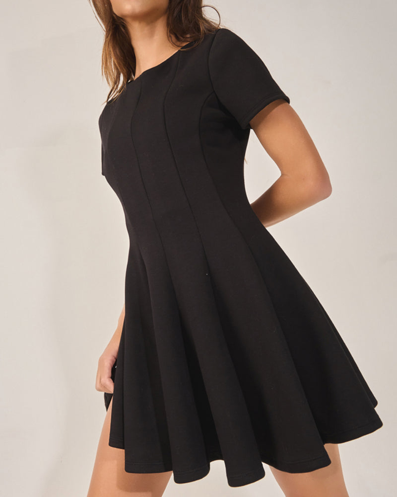 Summer Gala Mini Dress in Black