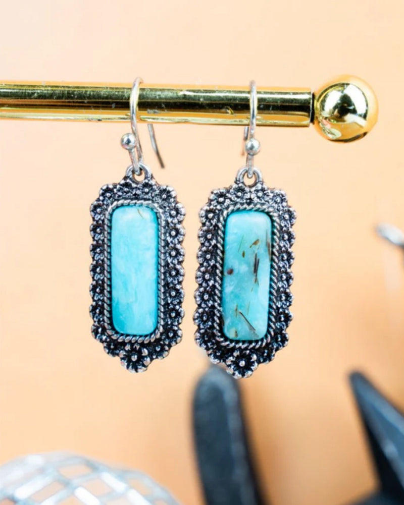 Turquoise Western Grove Earrings