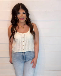 Sweet Escape Open Knit Tank top