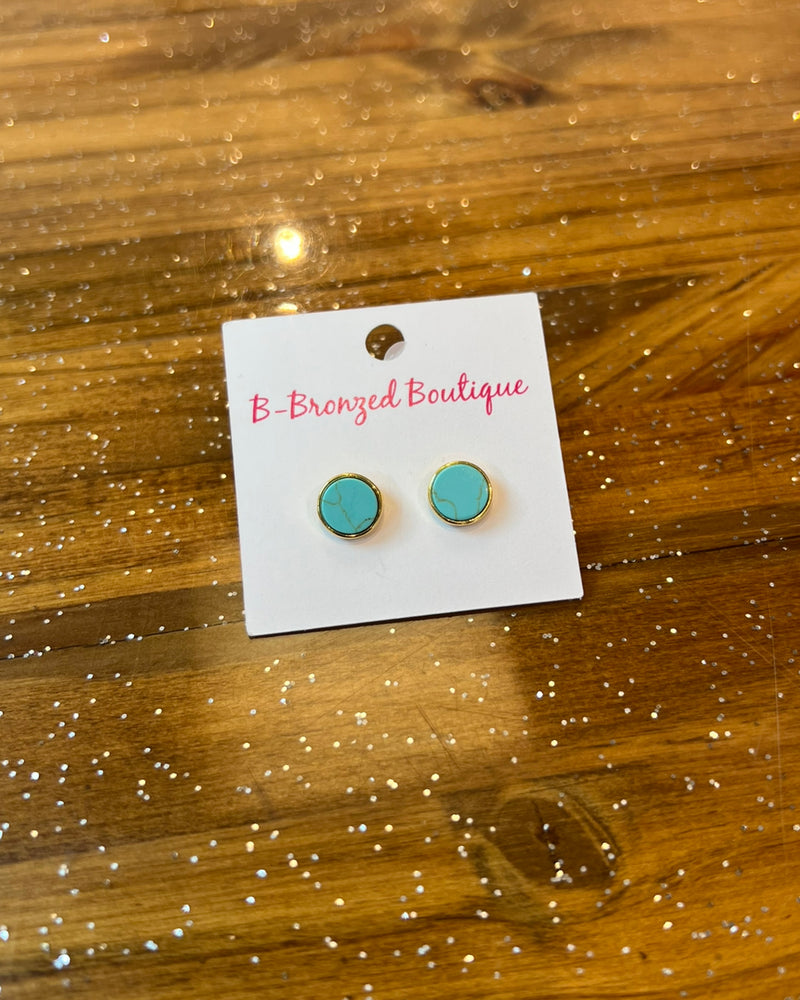 Country Turquoise Stud