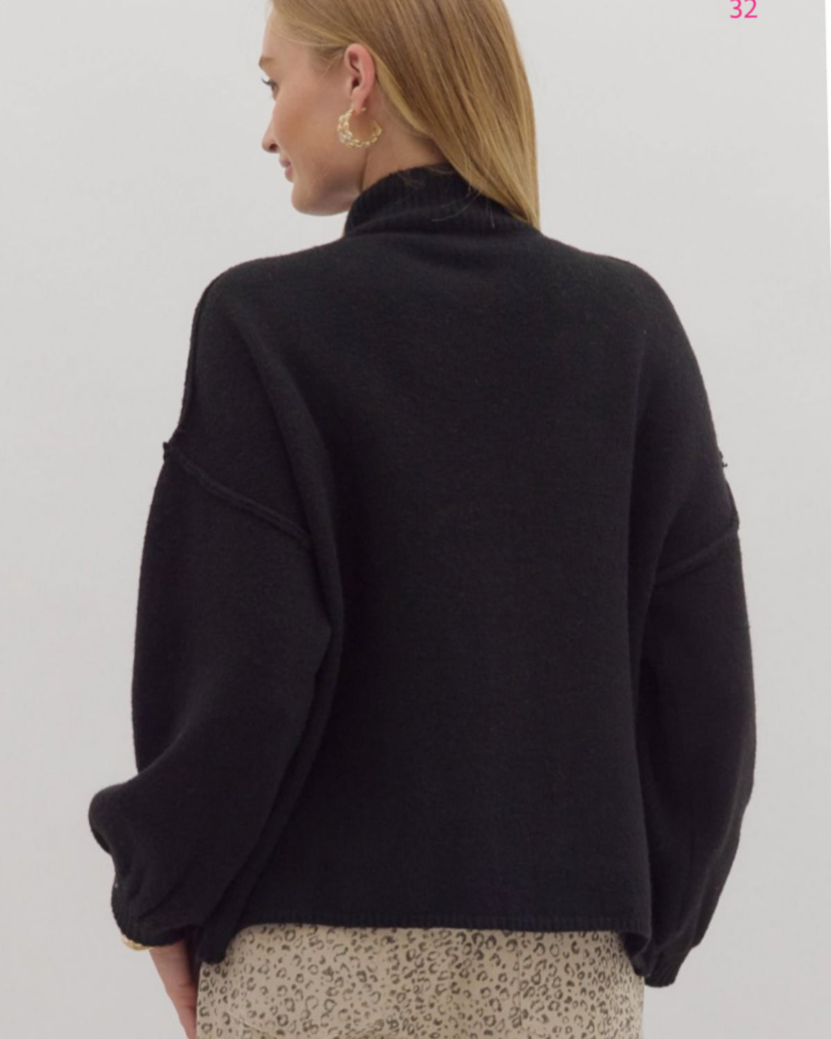 Winter Affair Cardigan in Black