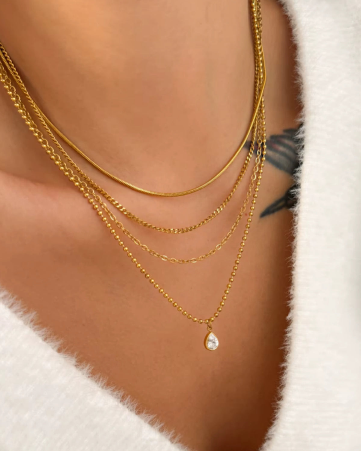 Casual Romance Necklace Stack