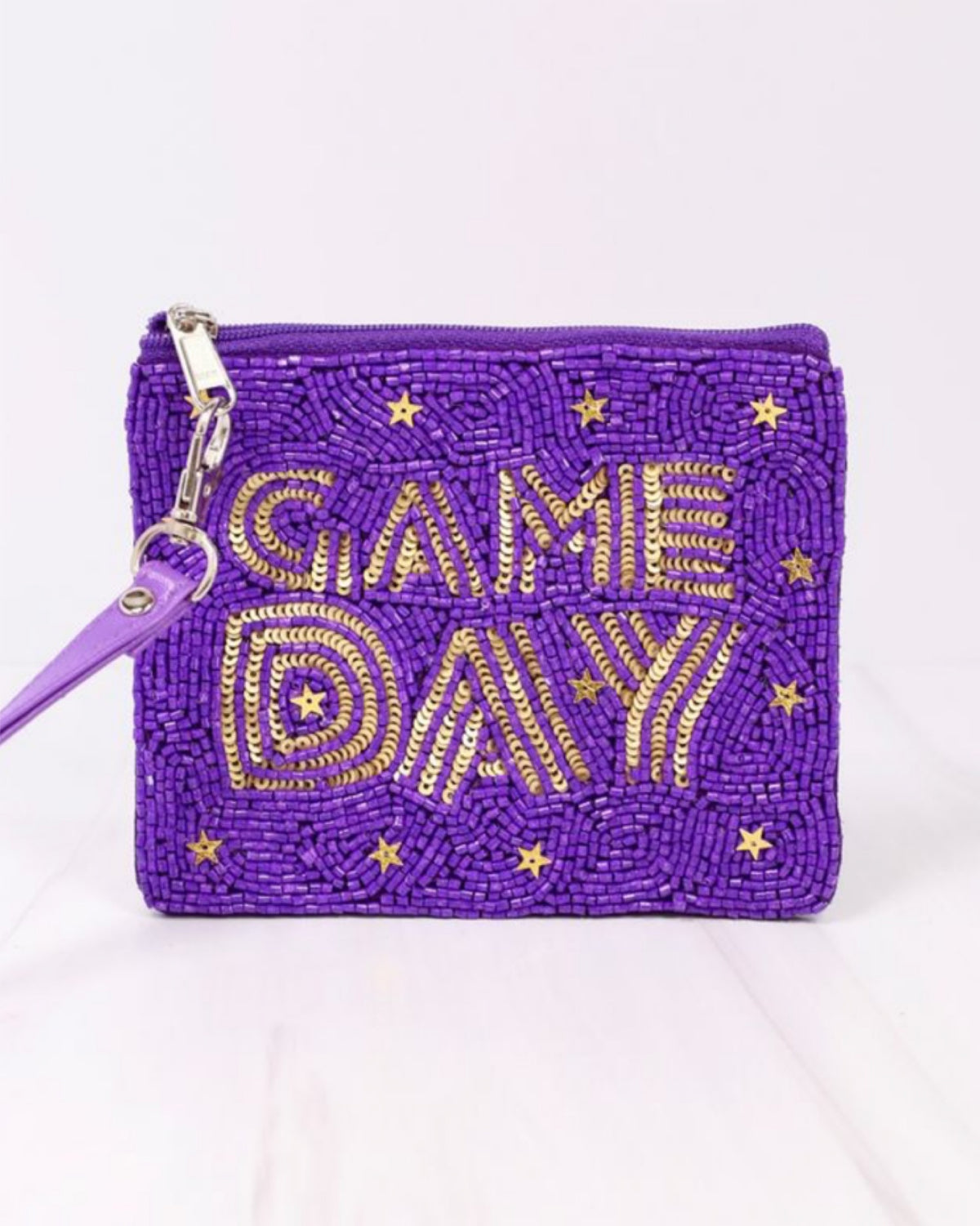 GAME DAY STAR Wristlet PURPLE/GOLD