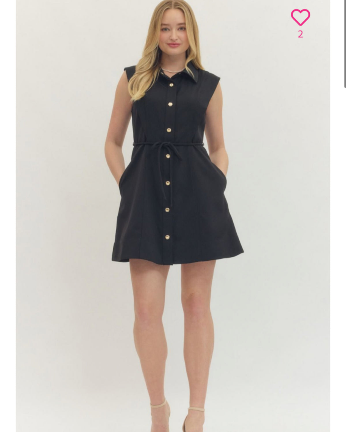 Feminine Fresh Dress in Black