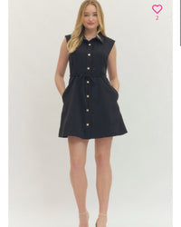 Feminine Fresh Dress in Black