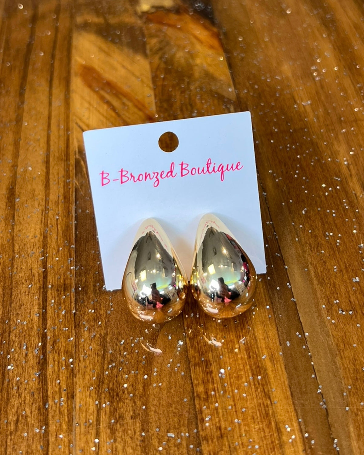 Raindrop Post Earring in Gold