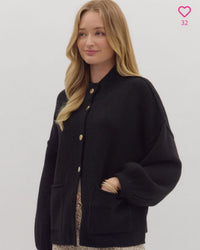 Winter Affair Cardigan in Black