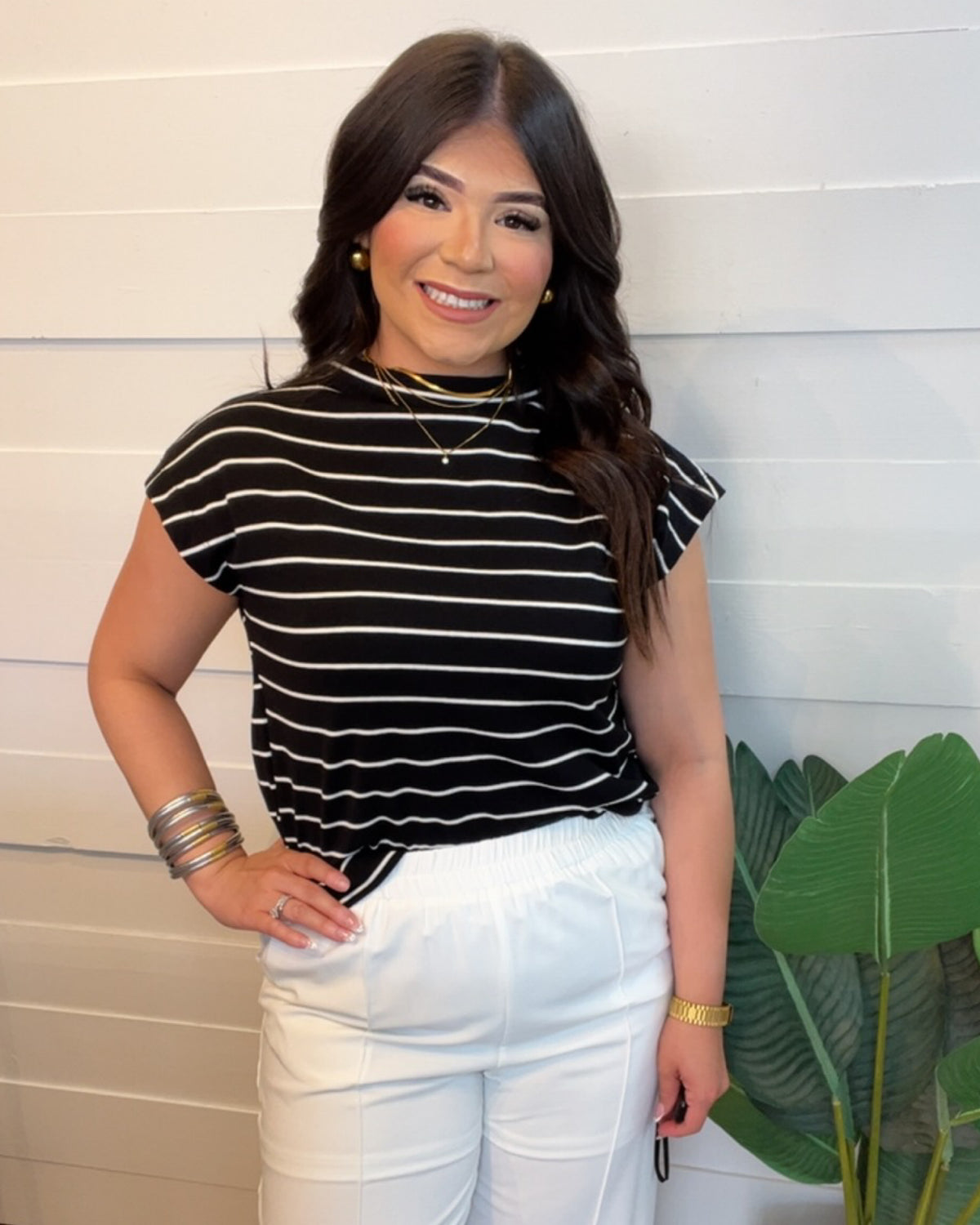 Office Dinner Mock-Neck
