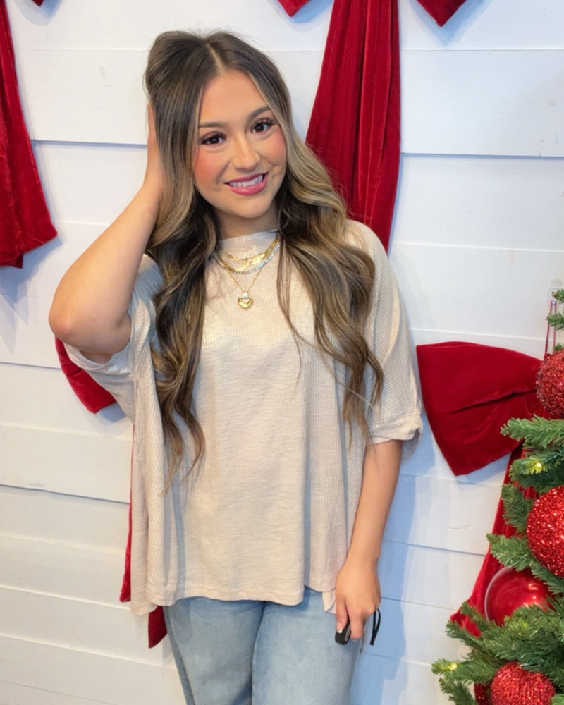 Festive Cuddles oversized Top