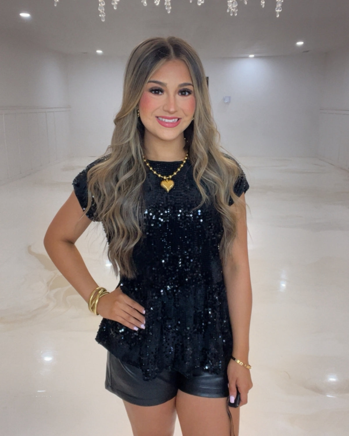 Elevate your Night in Sequins Top