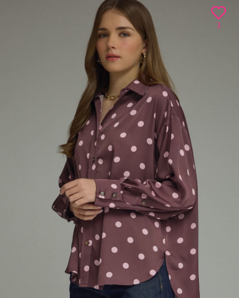 Classic Charm Polka Dot Blouse