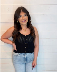 Sweet Escape Open Knit Tank top