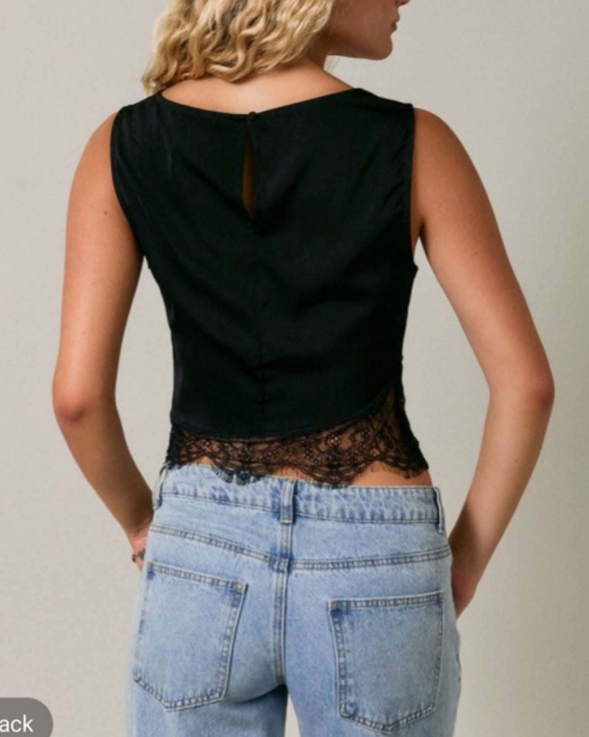 Can't Love You Anymore in Lace Top in Black