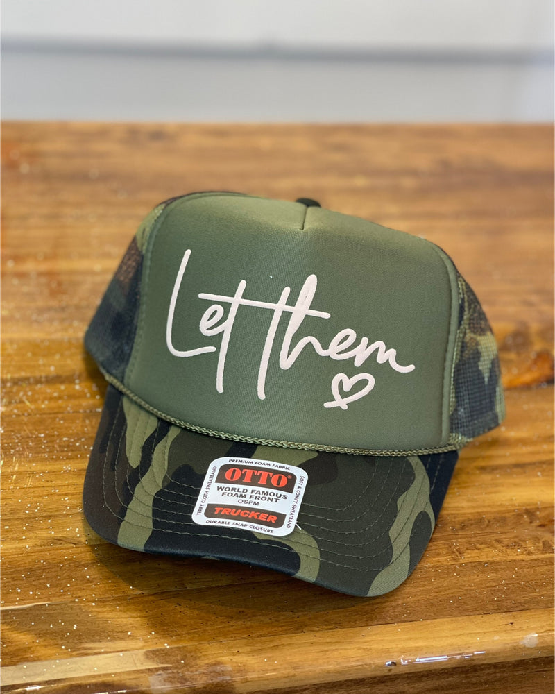 Let them Camo Trucker Hat