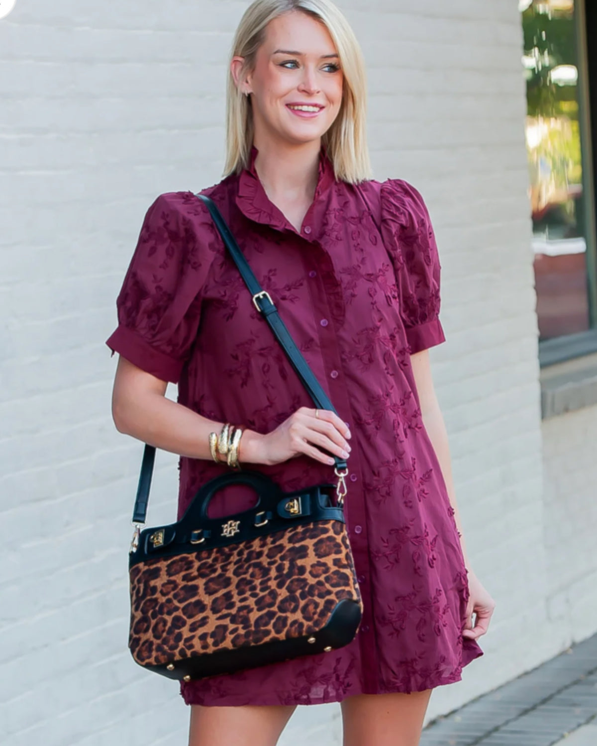 Savannah Handbag in Spotted Saddle