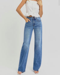 Tummy Control Elastic Band High Rise Jeans