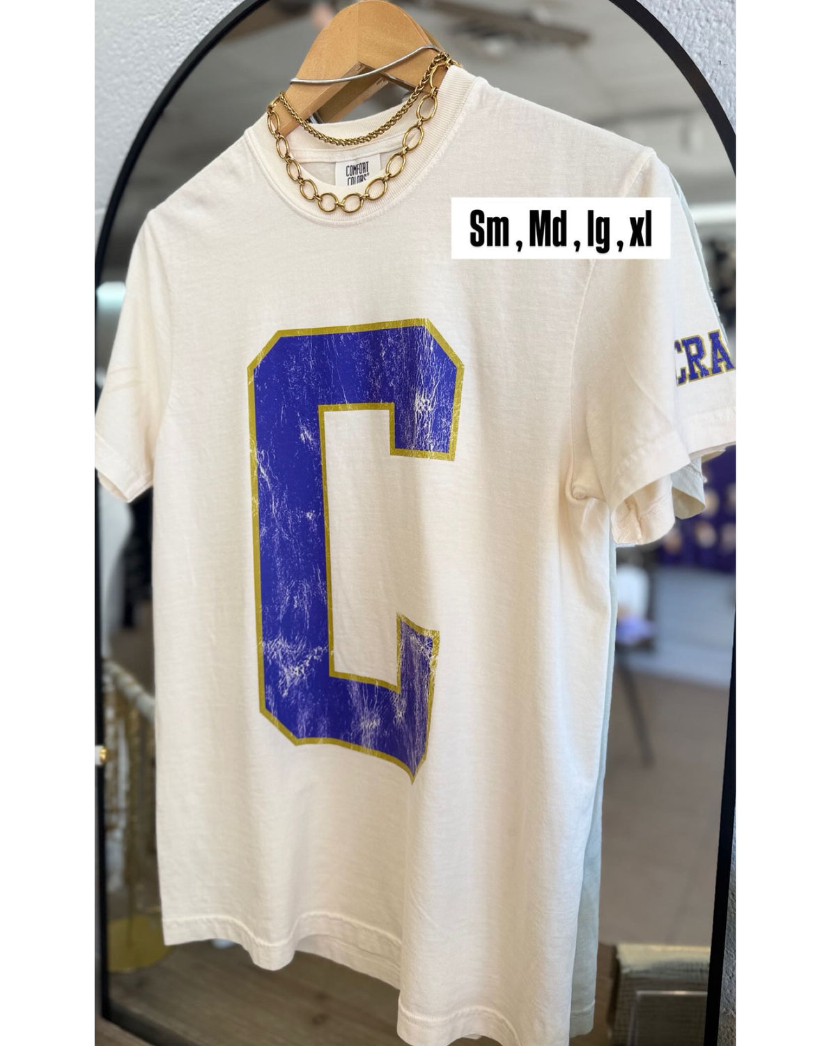Team Tee - C Cranes (C outlined in Gold)