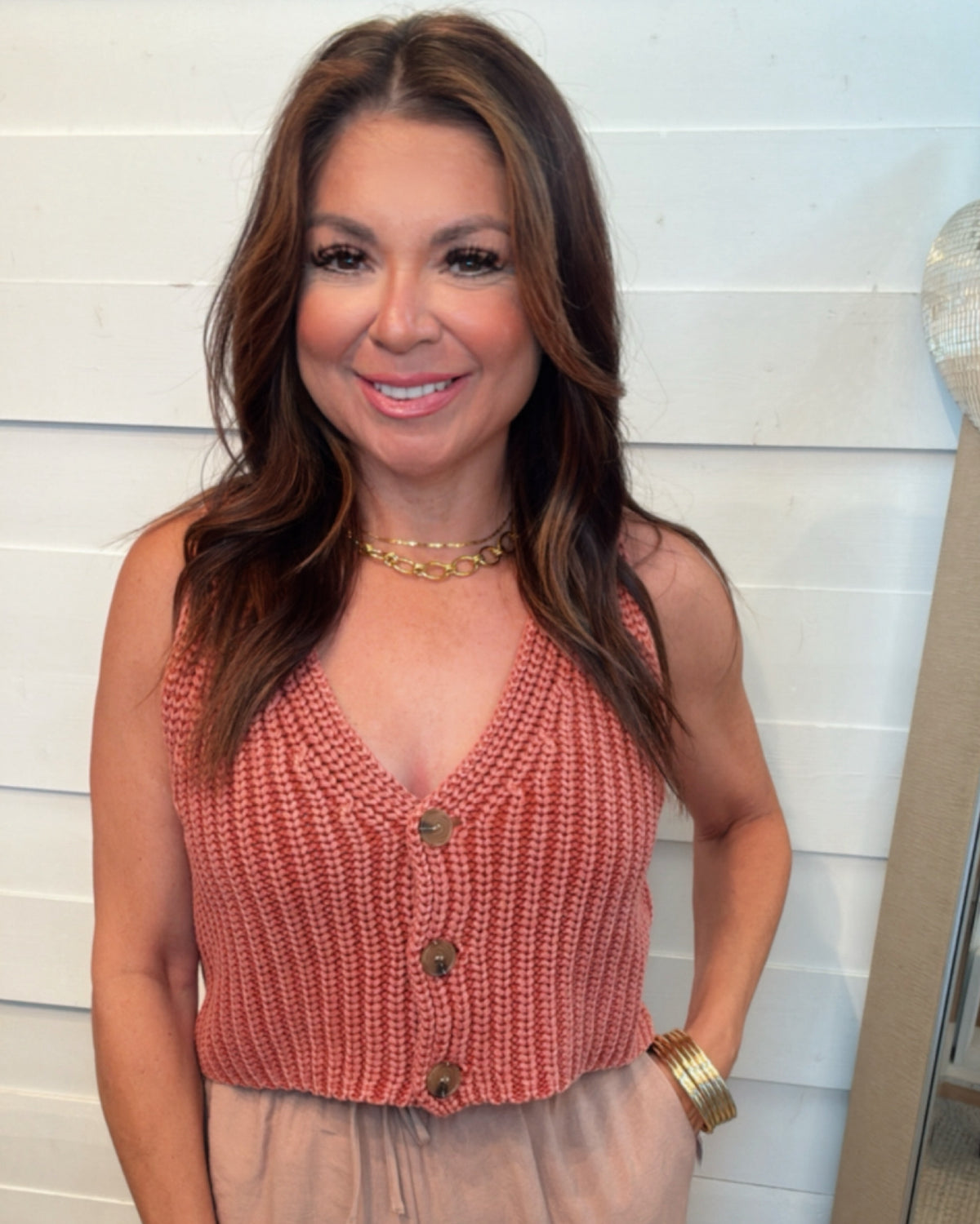 Lilly's little Summer Vest Top in Rust