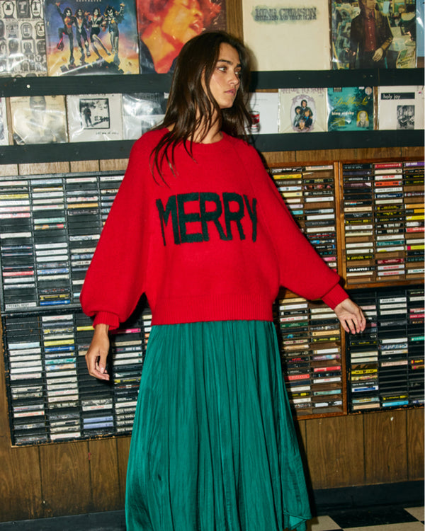 MERRY Sweater RED/PINK